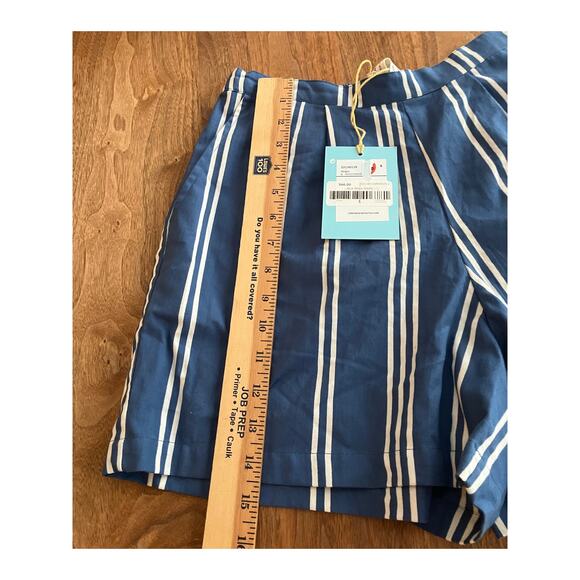 Compania Fantastica Women’s Blue Stripe Shorts Size Small S NWT $66 - Picture 7 of 7